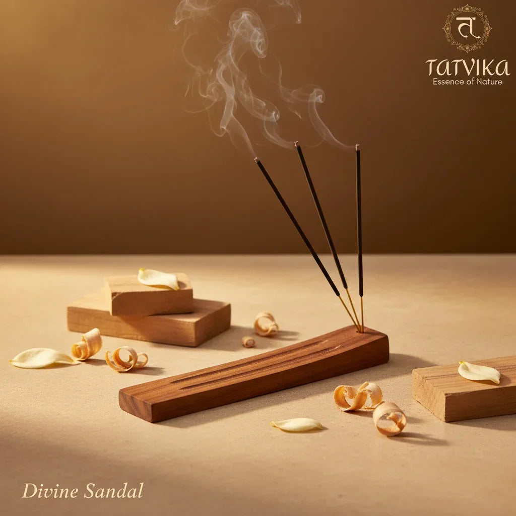 Divine Sandal Incense Sticks – Premium | Natural | Long Lasting | Devotional Aroma