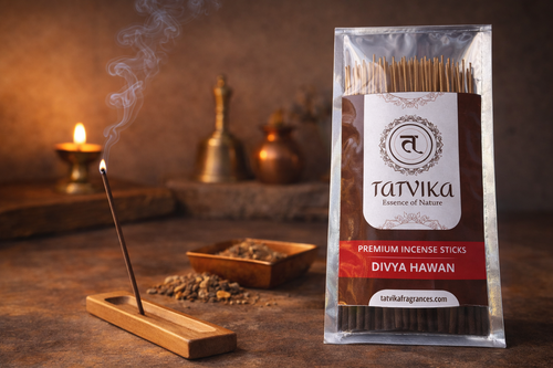 Tatvika Divya Hawan Samagri incense sticks with sacred temple fragrance for spiritual rituals