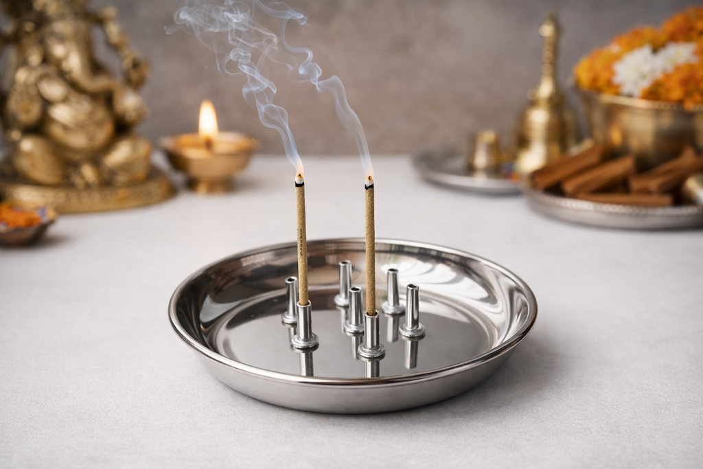 Incense Stick holder with ash catcher 7 stick holder