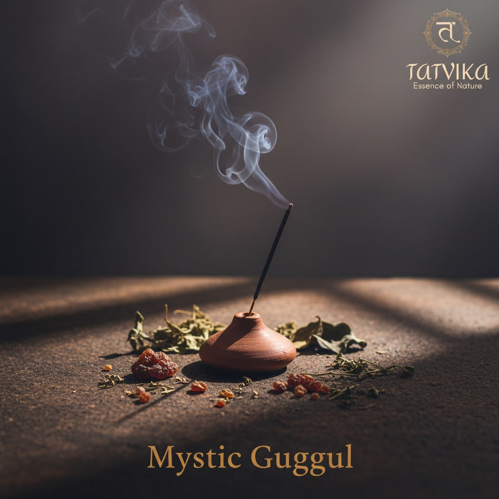 Mystic Guggul Incense Stick lifestyle photo with peaceful setup
