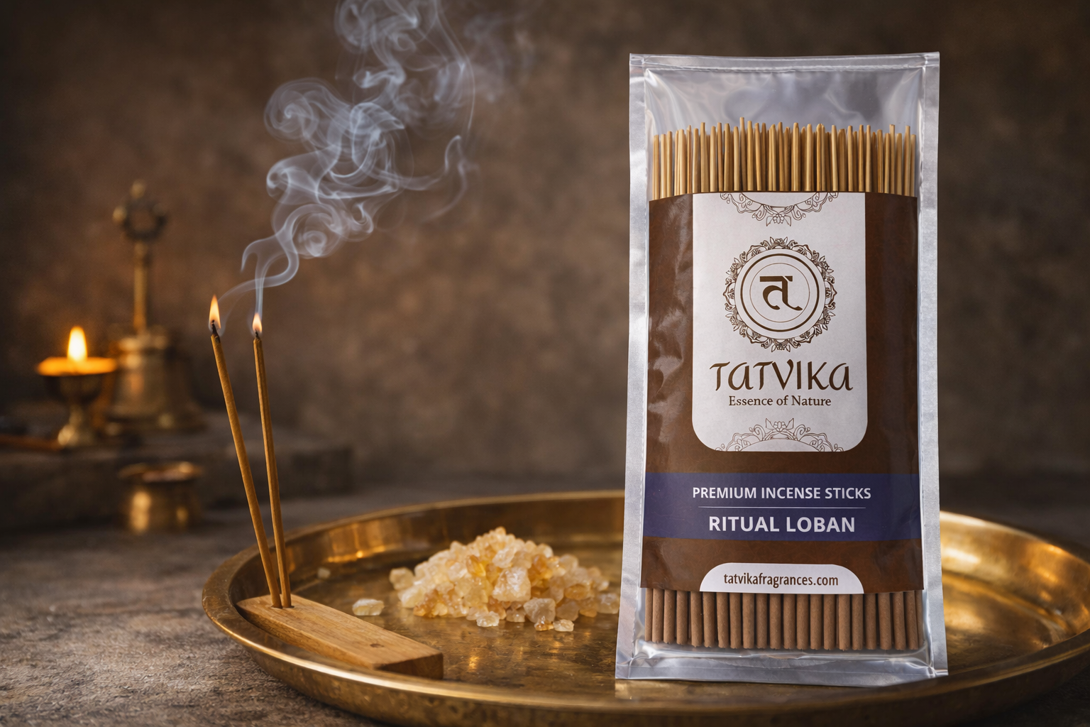 Tatvika Ritual Loban incense sticks with traditional resin fragrance for pooja rituals