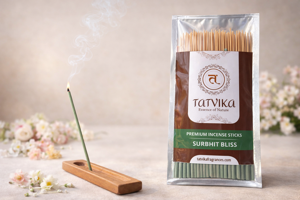 Tatvika Surbhit Bliss incense sticks with pleasant uplifting everyday fragrance