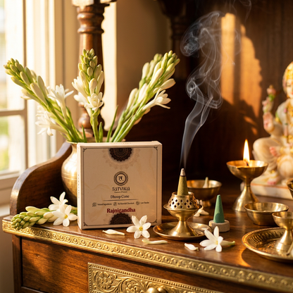 Rajnigandha Premium Dhoop Cones | 45 Mild Fragrance Cones